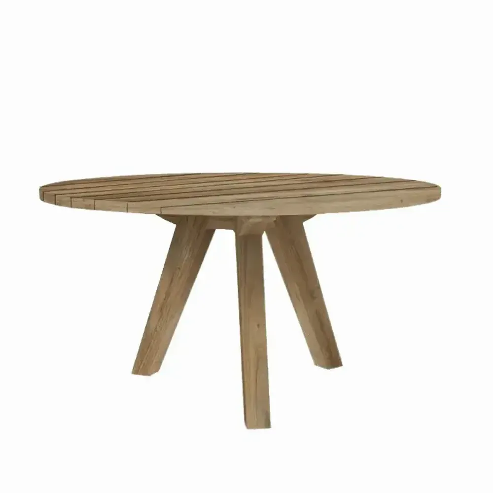 Sempre Table Liesje round table natural teak outdoor - Other tables - SEMPRE IN ...