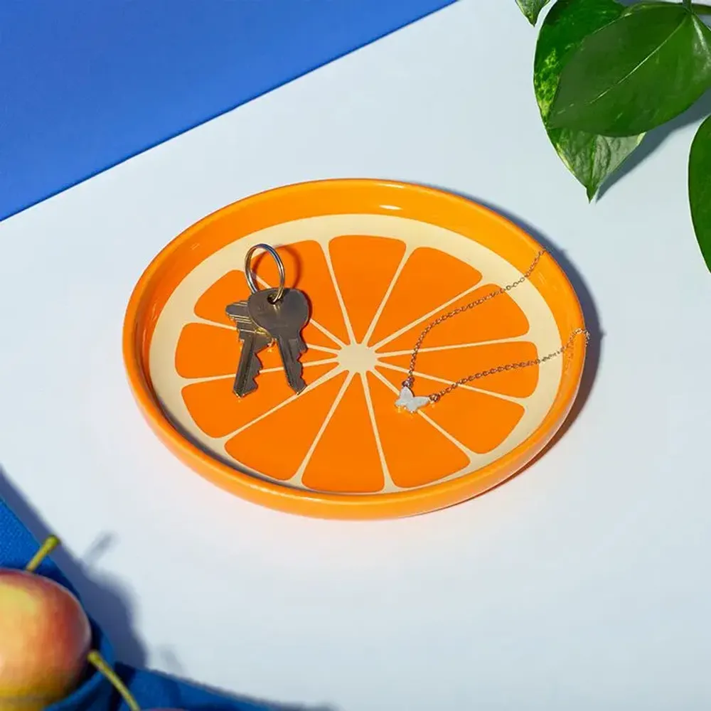 Orange Trinket Tray - Trays - KIKKERLAND | MOM