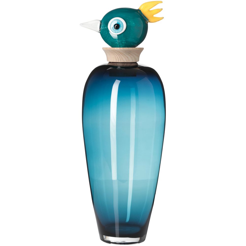 Papageno Bird Luigi Blue Vase / Gift box - Vases - LEONARDO - Glass