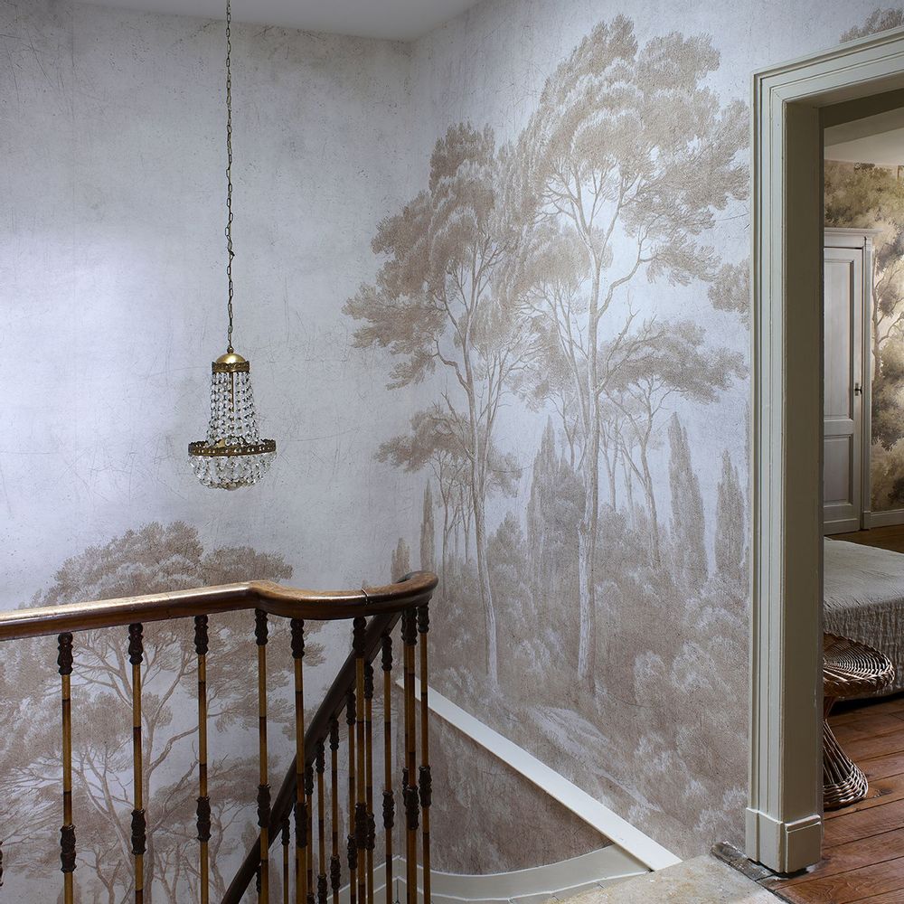 Panoramic wallpaper - Pines and Cypresses - Decorative objects