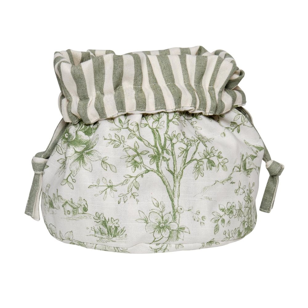 Photo inspiration: Visual Reference: Toile De Jouy Green Stripes Bread Bag