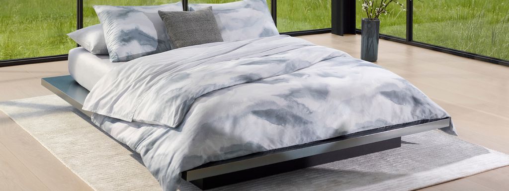 calvin klein grid formation comforter set