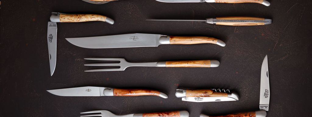 Forge de Laguiole Horn Dinner/steak Knives, Set of 6