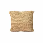 The Raffia Flores Cushion Cover Square - Natural - 40x40