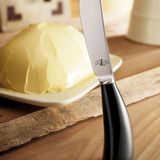Gifts - Black horn or Walnut spreader knife with high polished finish - FORGE DE LAGUIOLE