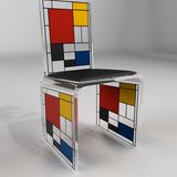 Tabourets - Collection Mondrian Chaises et Tabourets - FREDERIC JULIEN DESIGN
