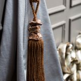 Curtains and window coverings - Unique handmade pompoms - KANCHI BY SHOBHNA & KUNAL MEHTA