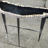 Console table - Petrified wood console - WILD-HERITAGE.COM