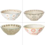 Platter and bowls - MINI SALAD BOWL 23 CM ASSORTED BOHEMIAN - TABLE PASSION / BASTIDE 1880