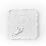Ceramic - Square saucer Mon Ange - CARRON PARIS