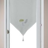 Curtains and window coverings - “Leaves” Embroidered Glass Curtain - IPC DECO DELL'ARTE