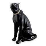Céramique - Statue de panthère noire en céramique - AHURA DI ZANARDELLO SRL