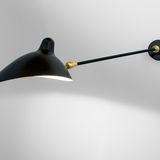 Wall lamps - ONE ARM WITH TWO SWIVEL WALL LAMP - EDITIONS SERGE MOUILLE