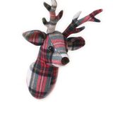 Other wall decoration - Plaid Stag Trophy Head - DORA DESIGNS