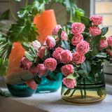Floral decoration - Silk artificial rose - ASIATIDES