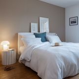 Bed linens - WHITE COTTON GAUZE DUVET COVER - MAISON D'ÉTÉ
