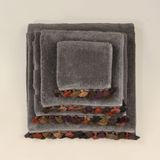 Other bath linens - Dark grey towels with pompons - MIA ZIA