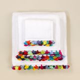Objets de décoration - Linge de bain en coton blanc avec pompons. - MIA ZIA