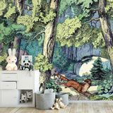 Wallpaper - Fond de Forêt Panel - ETOFFE.COM