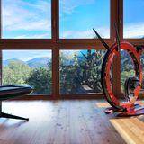 Design objects - Ciclotte Bike exercise bike in steel and carbon fiber - CICLOTTE