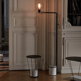 Pièces uniques - Lampadaire LEST en métal noir mat et marbre de Carrara. - RADAR INTERIOR