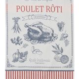 Torchons textile - Poulet Rôti - Torchon jacquard coton - COUCKE