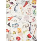 Torchons textile - Sardines / Torchon lin imprimé - COUCKE