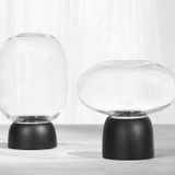 Vases - Porcini Vase Black/Clear Glass, h. 22 cm - CHICURA COPENHAGEN