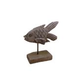 Objets de décoration - Petite Sculpture Poisson en bois - SEMPRE LIFE