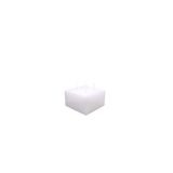 Candles - Square 9x9xh.6 cm white - SEMPRE LIFE