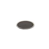 Formal plates - Bob plate flat Ø18 x h1,5 black - SEMPRE LIFE
