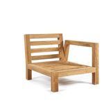 Lawn chairs - Salvador Teak Lounge Chair - 1 Arm Left - SEMPRE LIFE