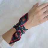 Foulards et écharpes - Fétiche à nouer 100 % twill de soie - bandeau/ruban - La danse N°5 Original - MAISON FÉTICHE
