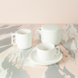 Art glass - Celine Everyday White Mug - CRISTINA RE
