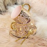 Tea and coffee accessories - Safari Snakeskin Teacup & Saucer - CRISTINA RE