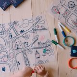 Children's games - Silicone colouring table mat for kids- Magic tree - SUPERPETIT