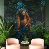 Office design and planning - The prophet - Acrylic on canvas - 200 x 200 cm - Caroline Basuyau - Maison Fétiche - MAISON FÉTICHE