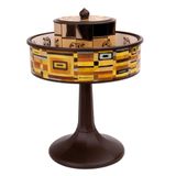 Objets personnalisables - Praxinoscope Miniature "Vienne" Carrés. Base marron - HEMISFERIUM
