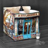 Homewear textile - Boite en tissu Boulangerie 28 - MARON BOUILLIE