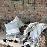 Coussins textile - Coussin Marea Bleu - T'RU SUSTAINABLE HANDMADE