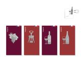 Design objects - Stainless steel magnet - Oenology. - TOUT SIMPLEMENT,