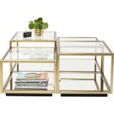 Coffee tables - Coffee Table Luigi Gold (4/Set) - KARE DESIGN