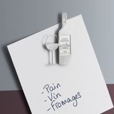 Customizable objects - Stainless steel magnet - Oenology - TOUT SIMPLEMENT,