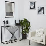 Console table - Black metal design console - EMDE