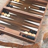 Gifts - WALNUT NATURAL TREE TRUNK Backgammon - MANOPOULOS CHESS & BACKGAMMON