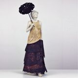 Sculptures, statuettes and miniatures - UNDER THE LACE UMBRELLA - BLANDINE ROSSA DESTOUCHES