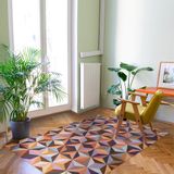 Homewear - Mid Century Modern Cotton Dhurrie Rug - AZMAS RUGS