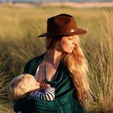 Gifts - Baby carrier, breastfeeding and Teething Necklace |Peacock - MINTYWENDY