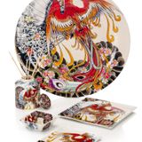 Bols - Lot de 4 plateaux en mélamine et décorations murales Tatoo-âge - PALAIS ROYAL
