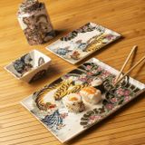 Objets de décoration - Lot de 4 plateaux en porcelaine Tatoo-age - PALAIS ROYAL